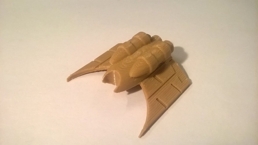 Forkfire Space Fighter 3D Print 49854