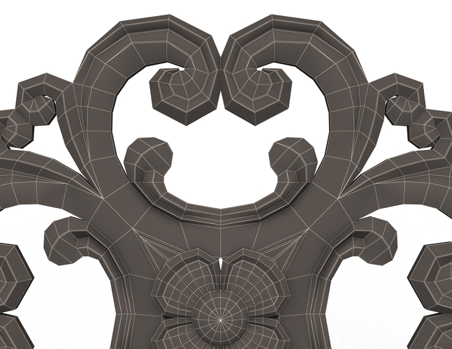 Rosette Carved Decoration CNC 024 3D Print 498586