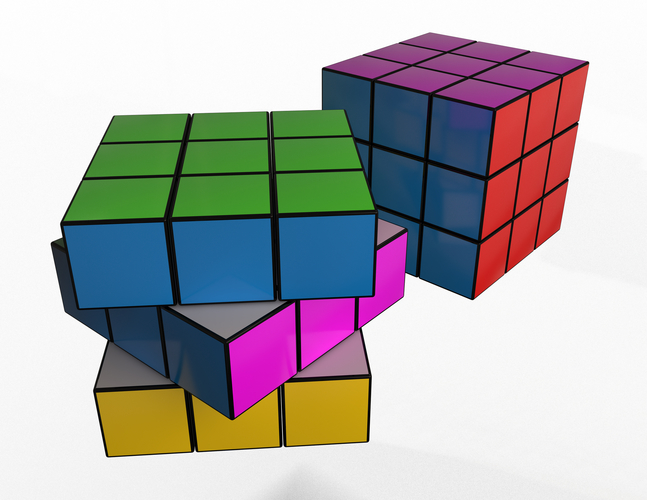 Rubiks Puzzle Cube 3D Print 498619