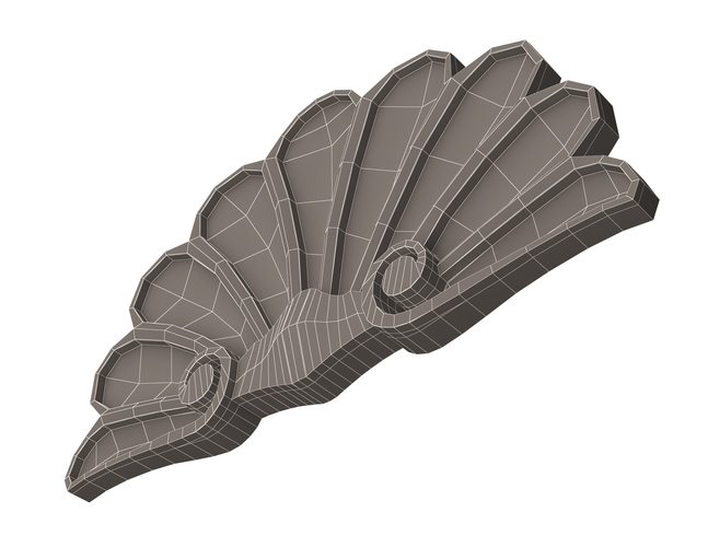 Shell Carved Decoration 02 3D Print 498651