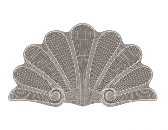 Shell Carved Decoration 02 3D Print 498652