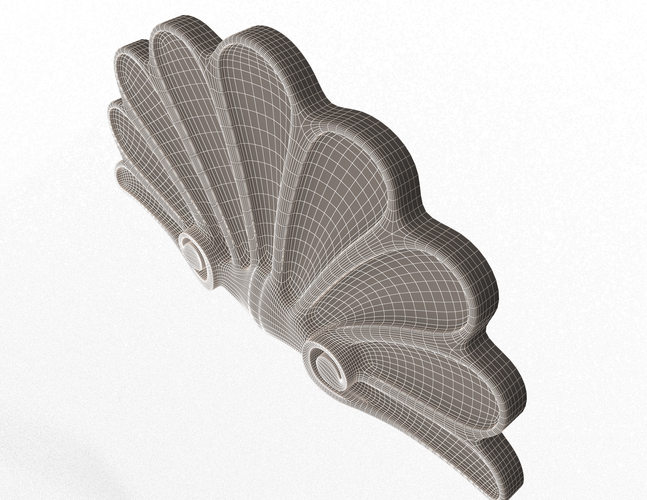 Shell Carved Decoration 02 3D Print 498654