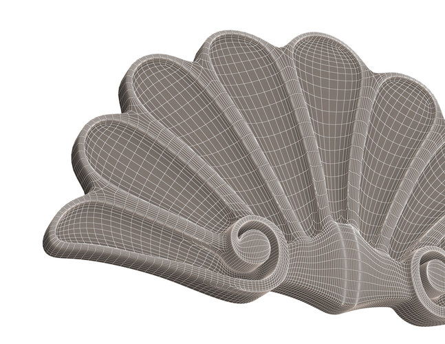 Shell Carved Decoration 02 3D Print 498655