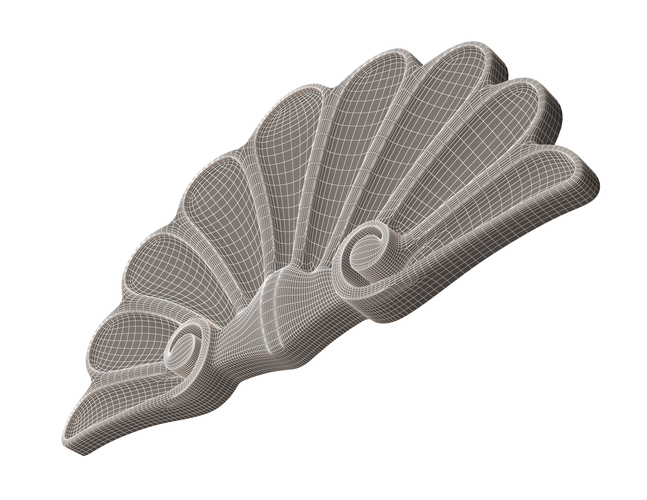 Shell Carved Decoration 02 3D Print 498656