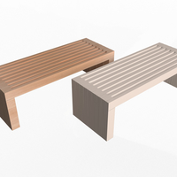 Small Simple Wooden Bench 3D Printing 498667