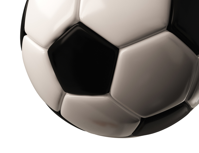 Soccer Ball Black White 3D Print 498696