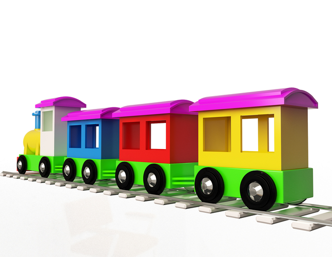 Train Toy for Child 3D Print 498834