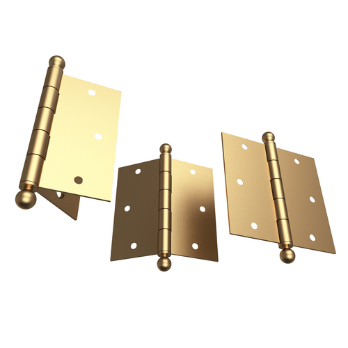 Brass Door Hinge Set 3D Print 499033