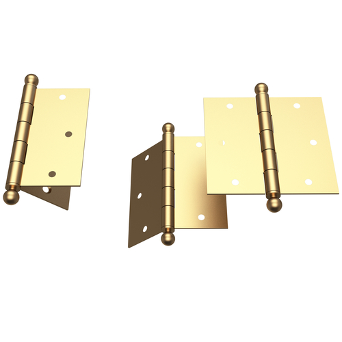 Brass Door Hinge Set 3D Print 499037