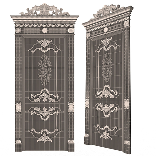 Carved Door Classic 01 3D Print 499066