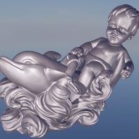 Dolphin and child - Thumbnail 1