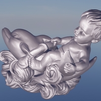 Dolphin and child - Thumbnail 2