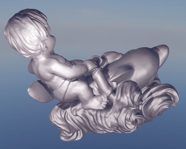 Dolphin and child 3D Print 499074