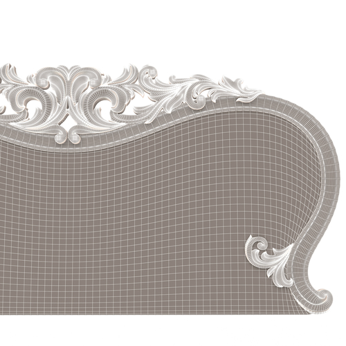 Carved Headboard 01 3D Print 499119