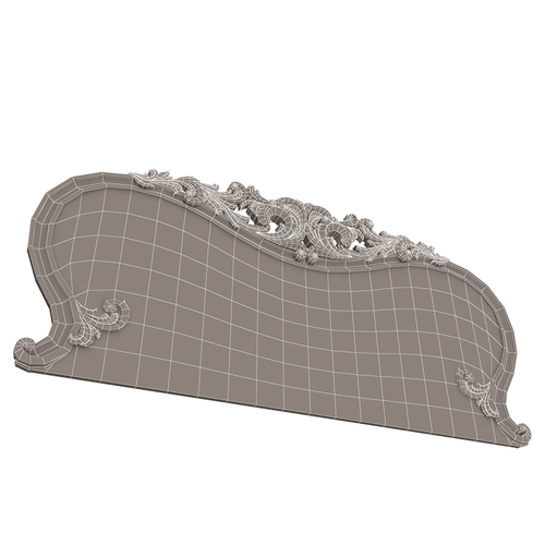 Carved Headboard 01 3D Print 499122