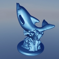 Small dolphin wave  3D Printing 499153