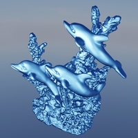 Small Dolphin corail 3D Printing 499162