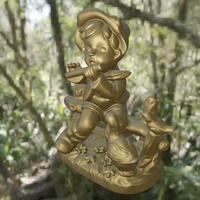 Flute boy and animals - Thumbnail 2