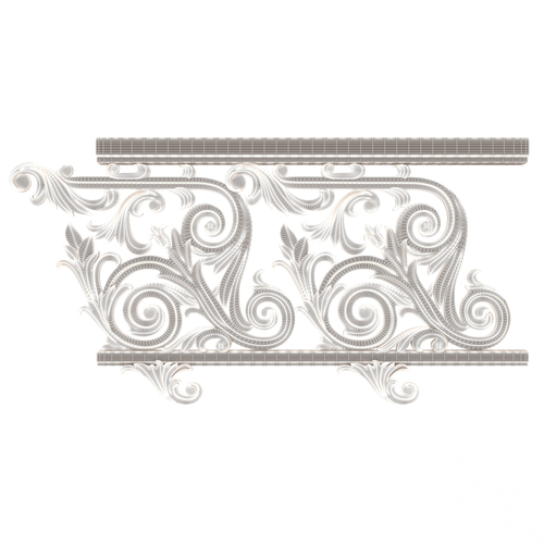 Classic İron Railing 01 3D Print 499232