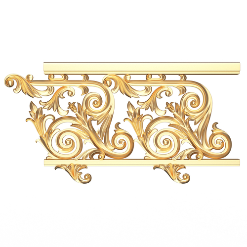 Classic İron Railing 01 3D Print 499244