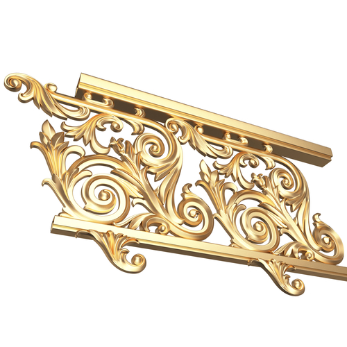 Classic İron Railing 01 3D Print 499245