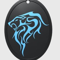 Lion Key Ring Fob - Thumbnail 1
