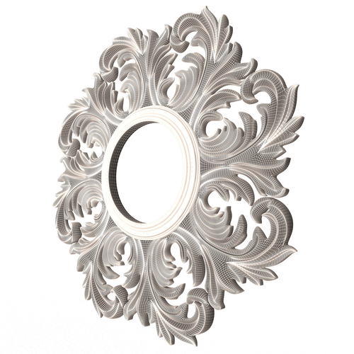 Classic Round Mirror 3D Print 499254