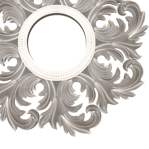 Classic Round Mirror 3D Print 499256