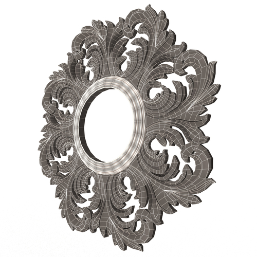 Classic Round Mirror 3D Print 499260