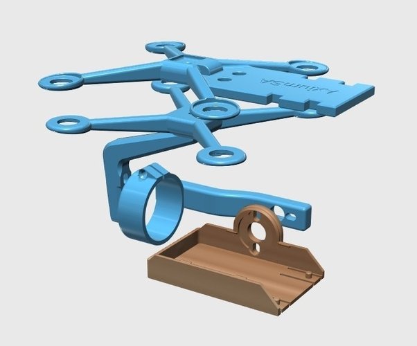 Mobius Gimbal - Balanced - Antivibration 3D Print 49938