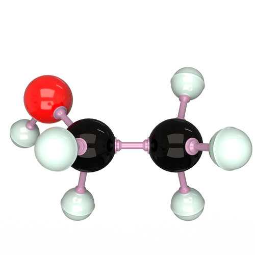 Ethanol Molecule 3D Print 499447