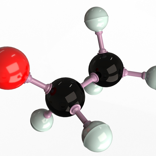 Ethanol Molecule 3D Print 499449