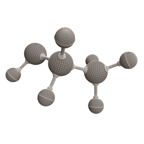 Ethanol Molecule 3D Print 499451