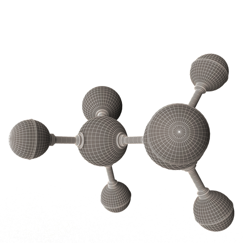 Ethanol Molecule 3D Print 499452