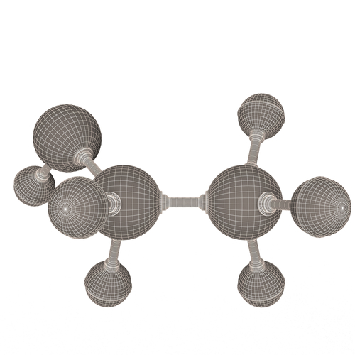 Ethanol Molecule 3D Print 499453