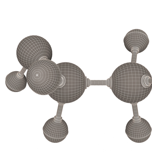 Ethanol Molecule 3D Print 499454