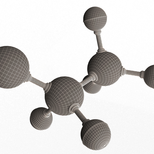 Ethanol Molecule 3D Print 499455