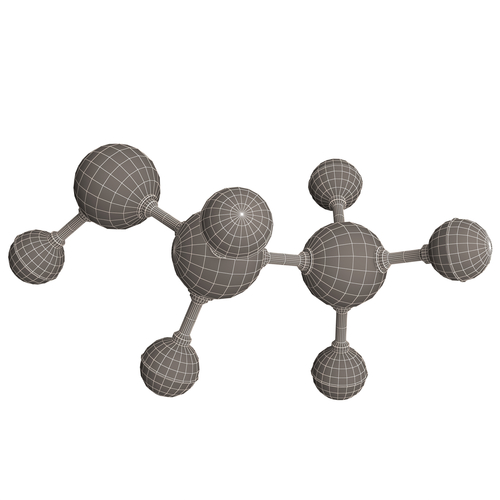 Ethanol Molecule 3D Print 499456