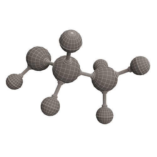 Ethanol Molecule 3D Print 499457