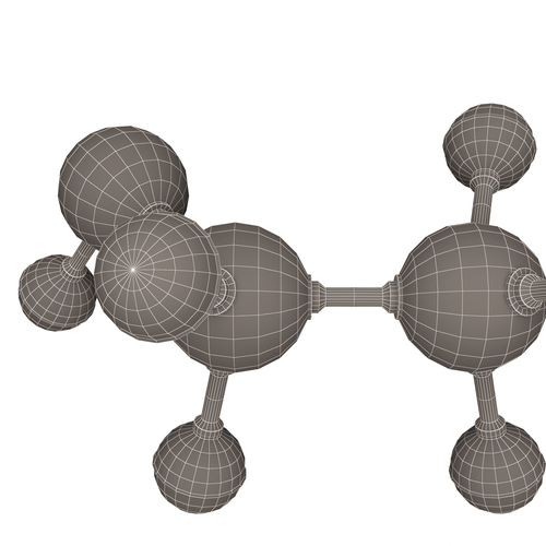 Ethanol Molecule 3D Print 499460