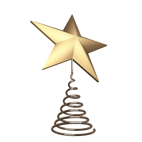 Gold Star Tree Topper 3D Print 499504