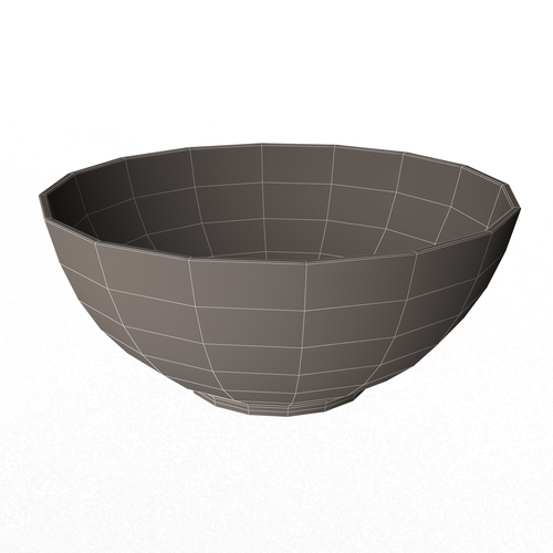 Green and White Cereal Bowl 3D Print 499537