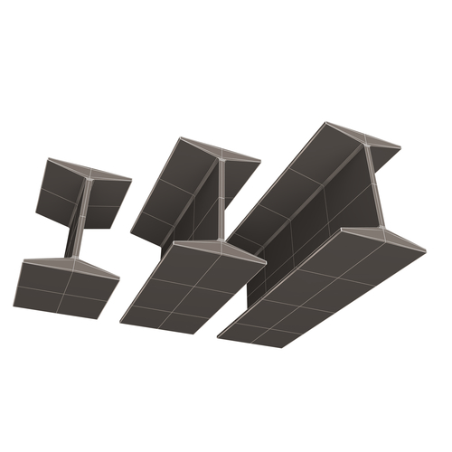 Iron Beams Set 3D Print 499562