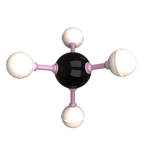 Methane Molecule 3D Print 499585