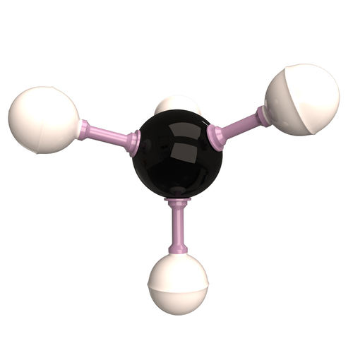 Methane Molecule 3D Print 499586