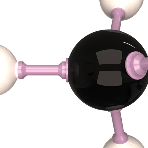 Methane Molecule 3D Print 499590