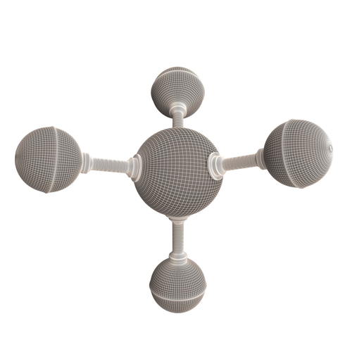 Methane Molecule 3D Print 499591