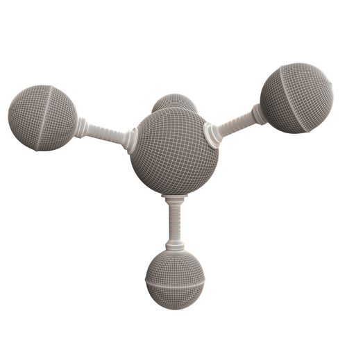 Methane Molecule 3D Print 499592