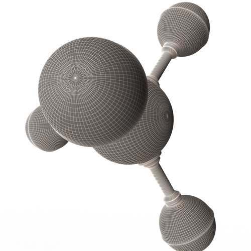 Methane Molecule 3D Print 499593