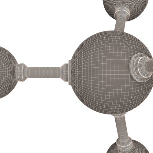 Methane Molecule 3D Print 499596